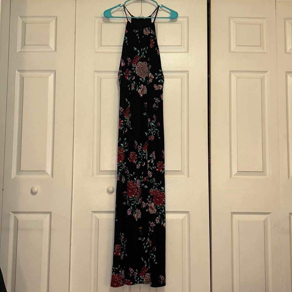 Candie's Floral Halter Long Dress